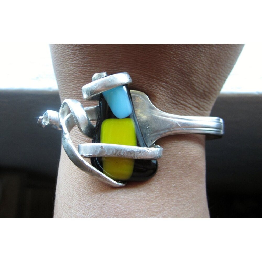 Abstract Fork Bracelet